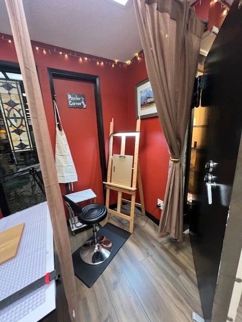 Traditional painting booth at The Pottery Vault